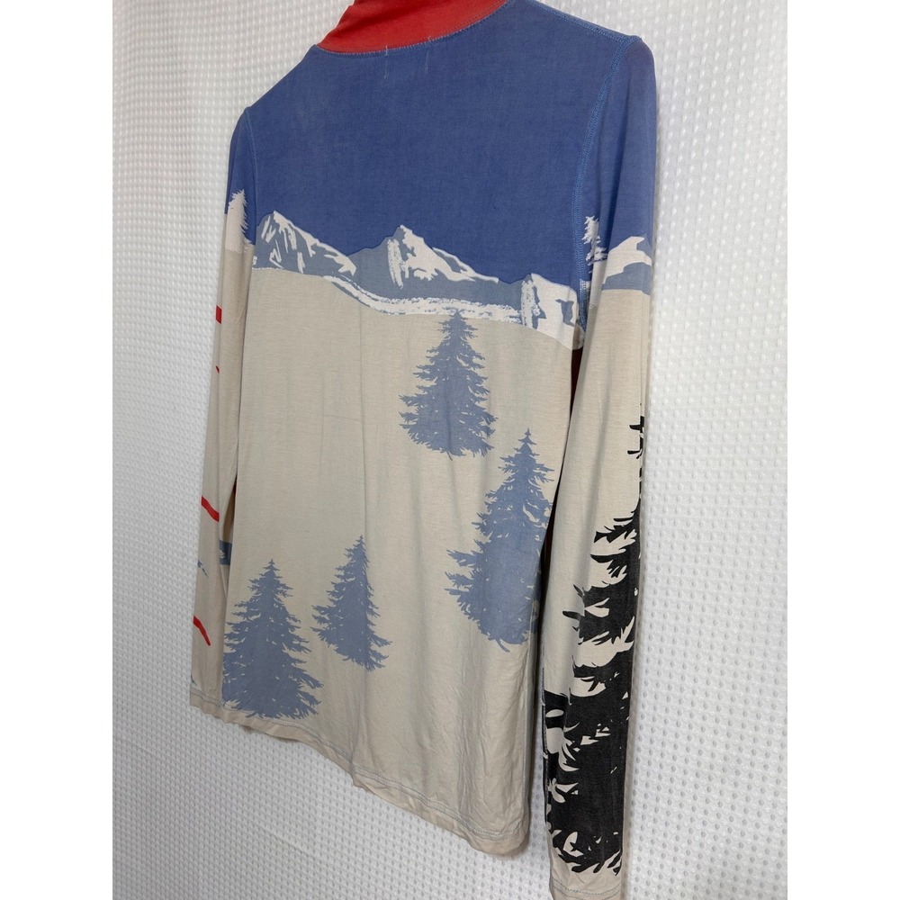 Neve Women's size Small Silk Merino Wool Base Layer Top Retro Skier Apres Ski a1 - Picture 9 of 9